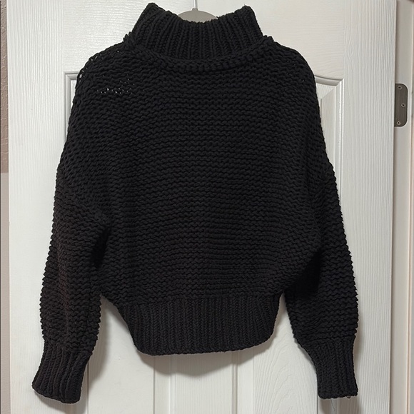 Free People Black Knit Turtleneck Sweater - Picture 3 of 3